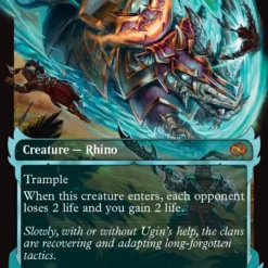 Magic The Gathering Skirmish Rhino (0408) (Showcase) [Tarkir: Dragonstorm]