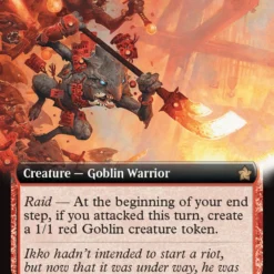 Magic The Gathering Searslicer Goblin (Extended Art) [Foundations]