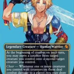 Magic The Gathering Tidus, Yuna's Guardian (Borderless) [FINAL FANTASY Commander]