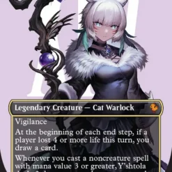 Magic The Gathering Y'shtola, Night's Blessed (Borderless) (Surge Foil) [FINAL FANTASY Commander]