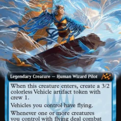 Magic The Gathering Mu Yanling, Wind Rider (Extended Art) [Aetherdrift]