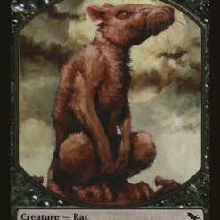 Magic The Gathering Rat Token [Shadowmoor Tokens]