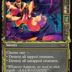 Magic The Gathering Split Up (Showcase) [Duskmourn: House Of Horror]