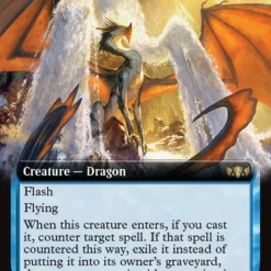 Magic The Gathering Transcendent Dragon (Extended Art) [Tarkir: Dragonstorm Commander]