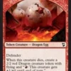 Magic The Gathering Dragon Egg // Dragon Double-Sided Token [Commander 2018 Tokens]