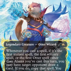 Magic The Gathering Alania, Divergent Storm (Borderless) (Raised Foil) [Bloomburrow]