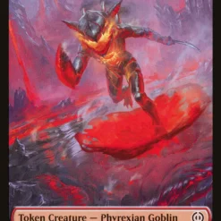 Magic The Gathering Phyrexian Goblin // Samurai Double-Sided Token [Phyrexia: All Will Be One Tokens]