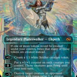 Magic The Gathering Elspeth, Storm Slayer (Showcase) (Halo Foil) [Tarkir: Dragonstorm]