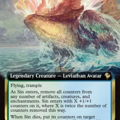 Magic The Gathering Sin, Unending Cataclysm (Extended Art) [FINAL FANTASY Commander]