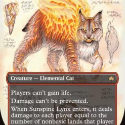 Magic The Gathering Sunspine Lynx (Borderless) [Bloomburrow]