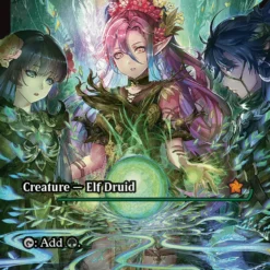 Magic The Gathering Llanowar Elves (Showcase) [Foundations]