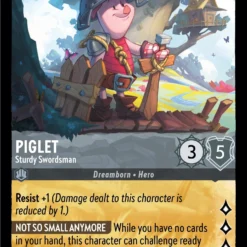 Disney Piglet - Sturdy Swordsman (191/204) [Ursula's Return]
