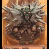 Magic The Gathering Goblin (Ripple Foil) // Tarmogoyf Double-Sided Token [Modern Horizons 3 Commander Tokens]