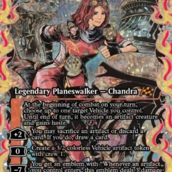 Magic The Gathering Chandra, Spark Hunter (Showcase) (Fracture Foil) [Aetherdrift]