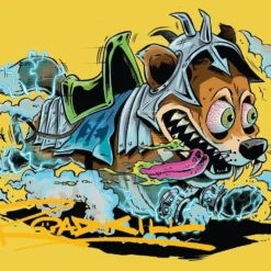 Magic The Gathering District Mascot Art Card (50/54) (Gold-Stamped Signature) [Aetherdrift Art Series]