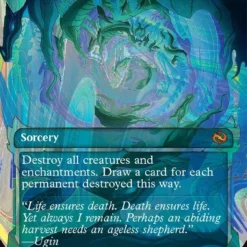 Magic The Gathering Death Begets Life (Showcase) (Halo Foil) [Tarkir: Dragonstorm]