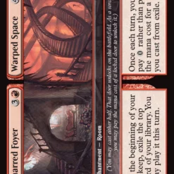 Magic The Gathering Charred Foyer // Warped Space [Duskmourn: House Of Horror]