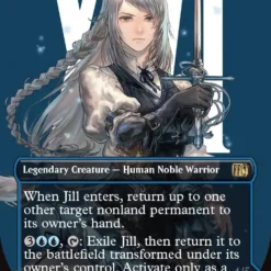 Magic The Gathering Jill, Shiva's Dominant // Shiva, Warden Of Ice (Borderless) (Surge Foil) [FINAL FANTASY]
