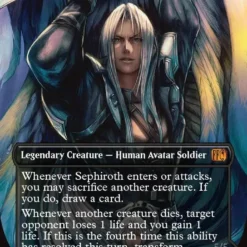 Magic The Gathering Sephiroth, Fabled SOLDIER // Sephiroth, One-Winged Angel (Borderless) (0317) [FINAL FANTASY]