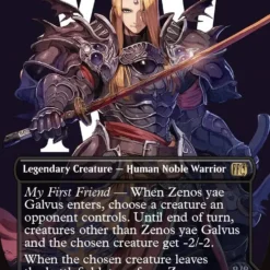 Magic The Gathering Zenos Yae Galvus // Shinryu, Transcendent Rival (Borderless) (Surge Foil) [FINAL FANTASY]