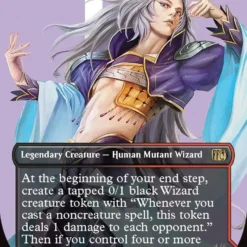 Magic The Gathering Kuja, Genome Sorcerer // Trance Kuja, Fate Defied (Borderless) [FINAL FANTASY]