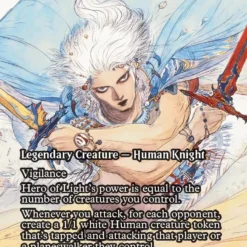 Magic The Gathering Hero Of Light - Adeline, Resplendent Cathar (Showcase) [FINAL FANTASY : Through The Ages]