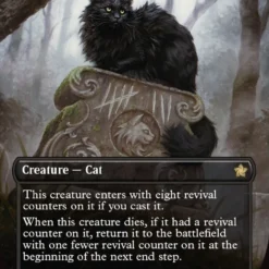 Magic The Gathering Nine-Lives Familiar (Borderless Mana Foil) [Foundations]