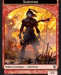 Magic The Gathering Survivor // Myr (023) Double-Sided Token [Commander 2018 Tokens]