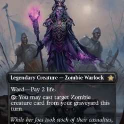 Magic The Gathering Zul Ashur, Lich Lord (Borderless) (Mana Foil) [Foundations]