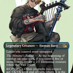 Magic The Gathering The Wandering Minstrel (Borderless) [FINAL FANTASY]