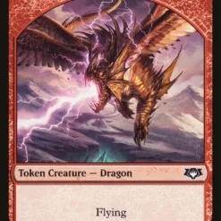 Magic The Gathering Dragon Token [Mythic Edition Tokens]