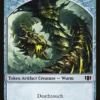 Magic The Gathering Wurm (032/036) // Goat Double-Sided Token [Commander 2014 Tokens]