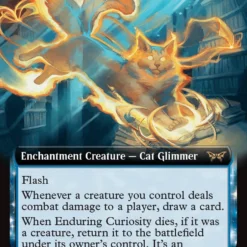 Magic The Gathering Enduring Curiosity (Extended Art) [Duskmourn: House Of Horror]