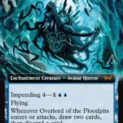 Magic The Gathering Overlord Of The Floodpits (Extended Art) [Duskmourn: House Of Horror]