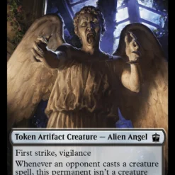 Magic The Gathering Alien Angel // Alien Insect Double-Sided Token [Doctor Who Tokens]