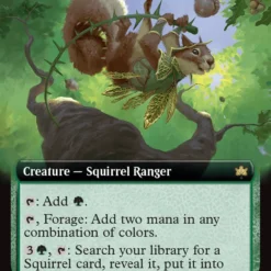 Magic The Gathering Thornvault Forager (Extended Art) [Bloomburrow]