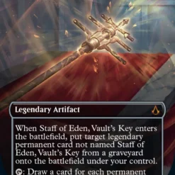 Magic The Gathering Staff Of Eden, Vault's Key (Borderless) [Assassin's Creed]