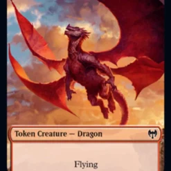 Magic The Gathering Dragon Token [Kaldheim Tokens]