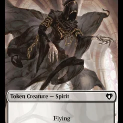 Magic The Gathering Spirit (0039) // Spider Double-Sided Token [Commander Masters Tokens]