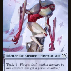 Magic The Gathering Phyrexian Mite (011) // Phyrexian Germ Double-Sided Token [Phyrexia: All Will Be One Commander Tokens]
