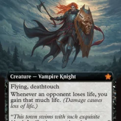 Magic The Gathering Bloodthirsty Conqueror (Extended Art) [Foundations]