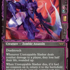 Magic The Gathering Unstoppable Slasher (Showcase) [Duskmourn: House Of Horror]