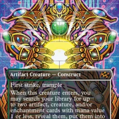 Magic The Gathering Brightglass Gearhulk (Borderless) [Aetherdrift]