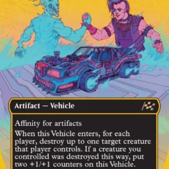 Magic The Gathering Demonic Junker (Borderless) (First-Place Foil) [Aetherdrift]