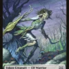 Magic The Gathering Elf Warrior Token [Double Masters Tokens]