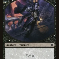 Magic The Gathering Vampire (0007) // Vampire (0008) Double-Sided Token [Innistrad Remastered Tokens]