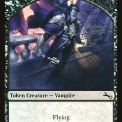 Magic The Gathering Vampire // Vampire Double-Sided Token [Unstable Tokens]