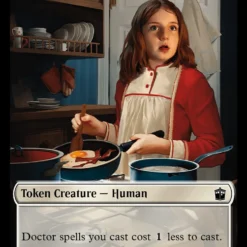 Magic The Gathering Human (0005) // Alien Insect Double-Sided Token [Doctor Who Tokens]