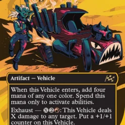 Magic The Gathering Boommobile (Borderless) (First-Place Foil) [Aetherdrift]