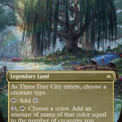 Magic The Gathering Three Tree City (Borderless) (0338) [Bloomburrow]
